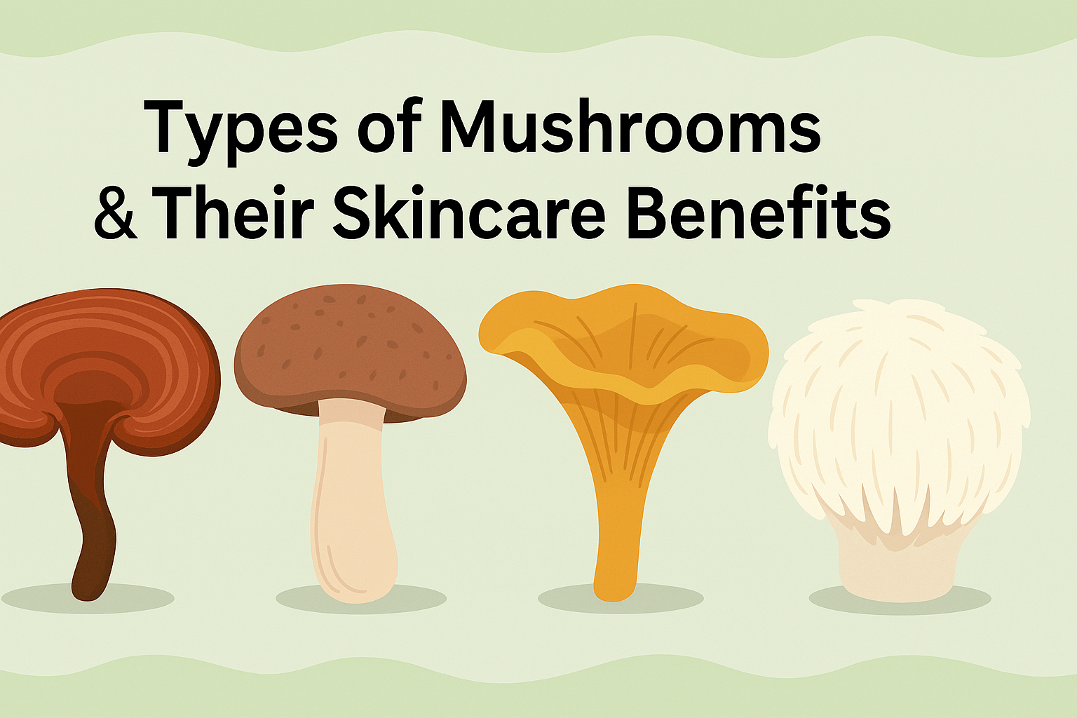 Types of Mushrooms & Their Skincare Benefits: Natureās Secret to Glowing Skin