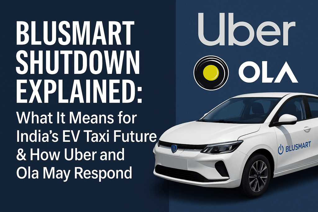 BluSmart's Sudden Shutdown: What It Means for India's EV Ride-Hailing Future