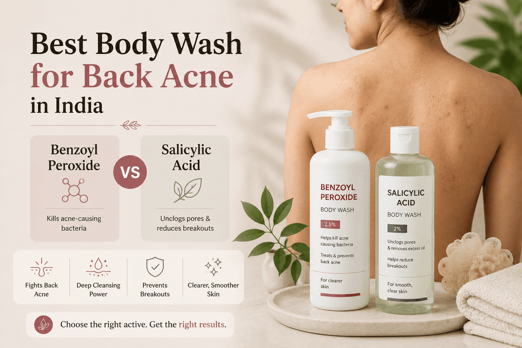 Best Body Wash for Back Acne in India: Benzoyl Peroxide vs Salicylic Acid Explained