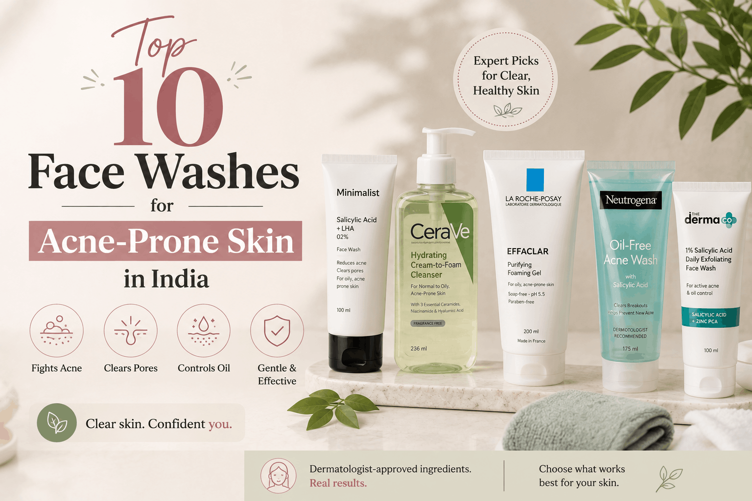 Top 10 Face Washes for Acne-Prone Skin in India