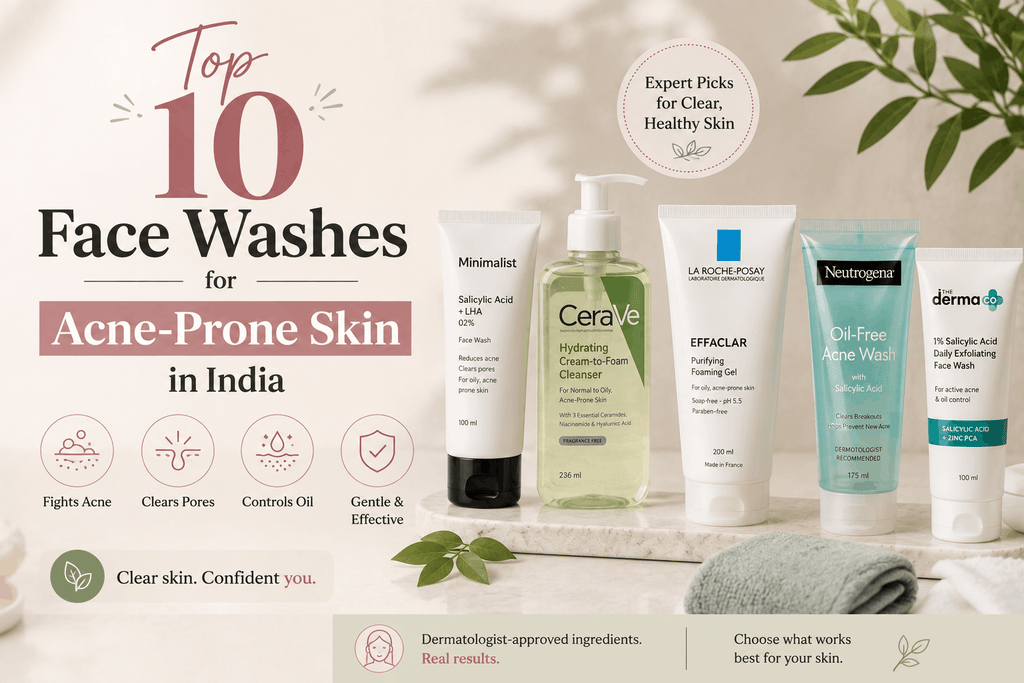 Top 10 Face Washes for Acne-Prone Skin in India