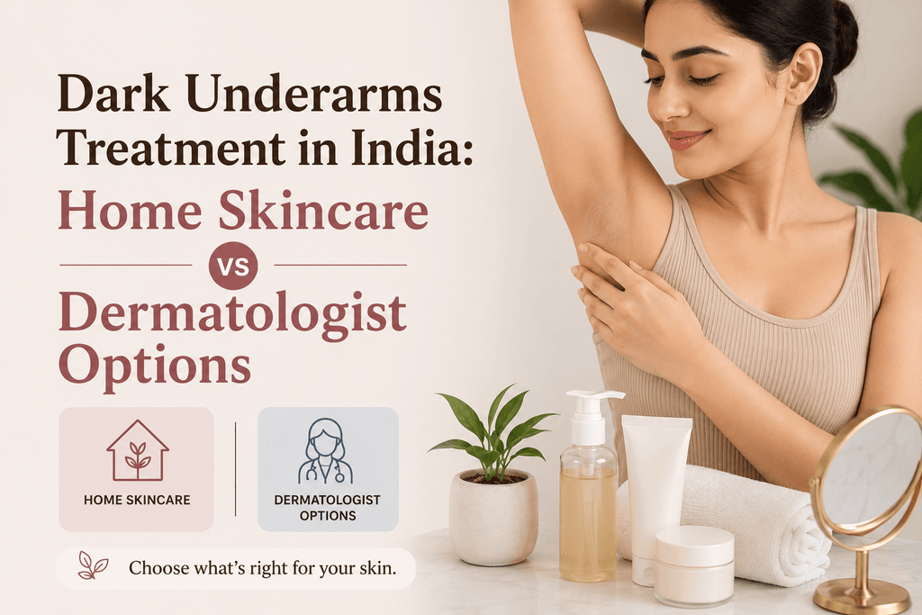 Dark Underarms Treatment in India: Home Skincare vs Dermatologist Options