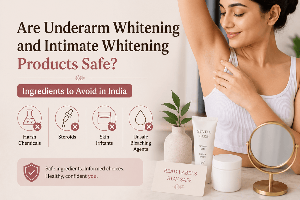 Are Underarm Whitening and Intimate Whitening Products Safe? Ingredients to Avoid in India