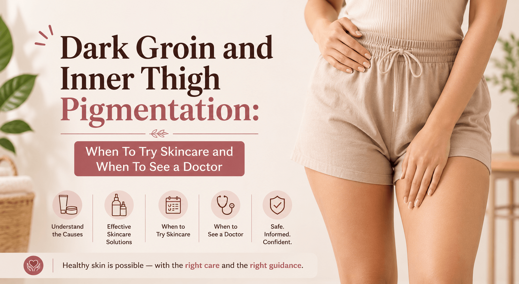 Dark Groin and Inner Thigh Pigmentation: When To Try Skincare and When To See a Doctor