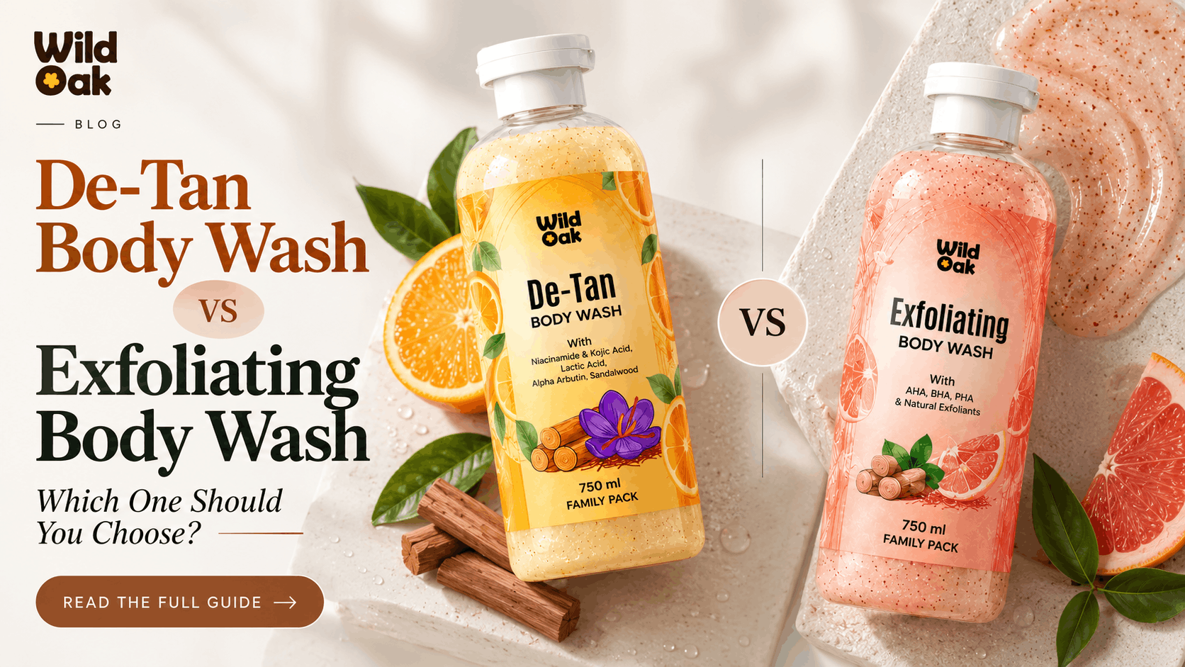 De-Tan Body Wash vs Exfoliating Body Wash: Which One Should You Choose?