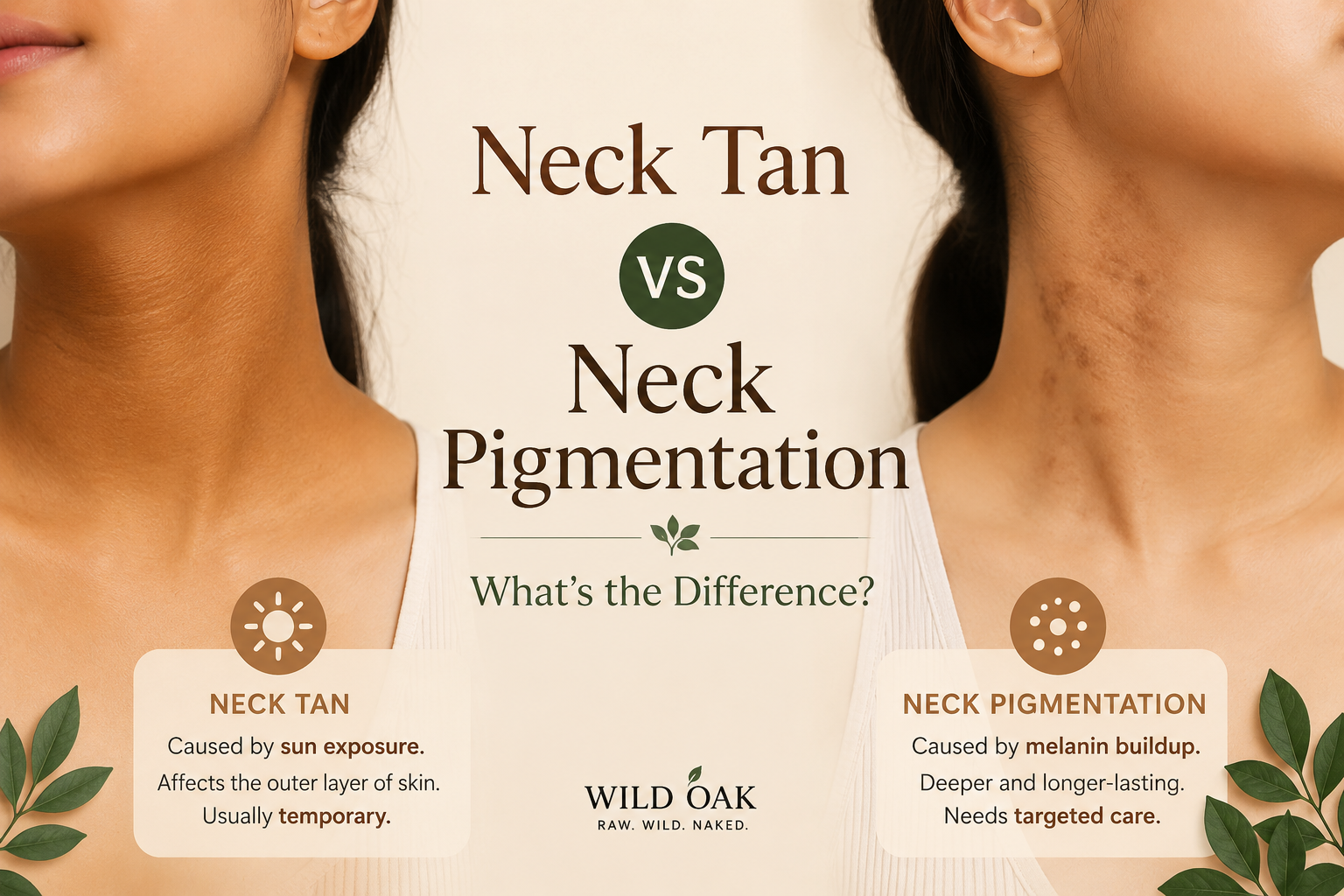 Neck Tan vs Neck Pigmentation: What’s the Difference?
