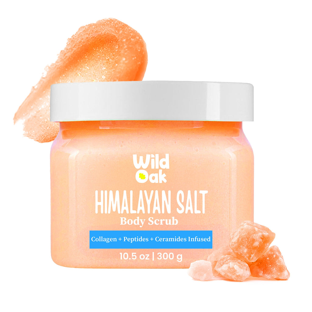 Glow Naturally: Himalayan Salt Scrub with Collagen, Peptides &amp; Hyaluronic Acid