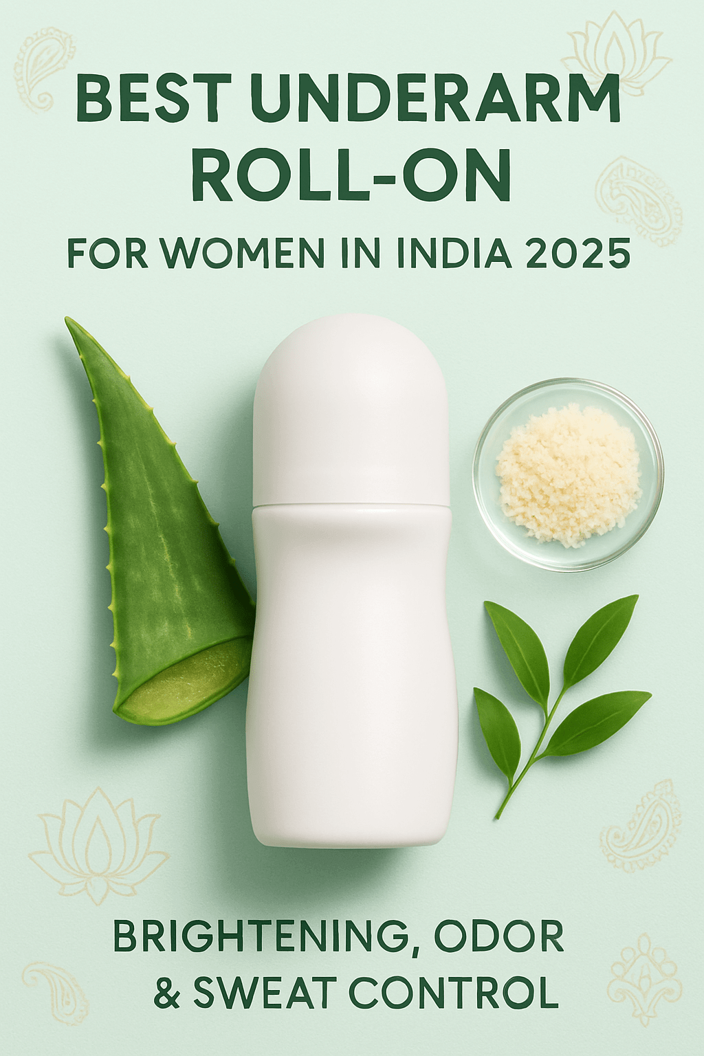 Best Underarm Roll-On for Women in India 2025: Odor, Sweat & Brightening in One Bottle!